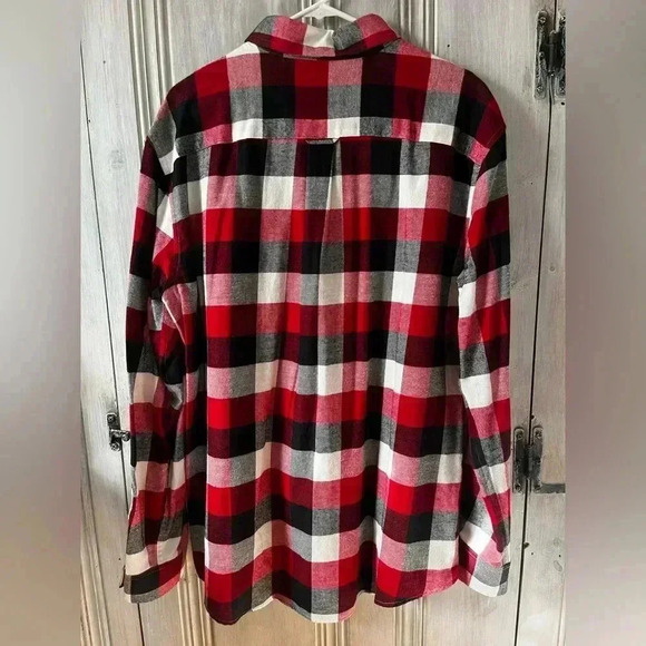 NWOT mens Chaps buffalo check soft light flannel XL hiking fishing holiday fall - Picture 4 of 5